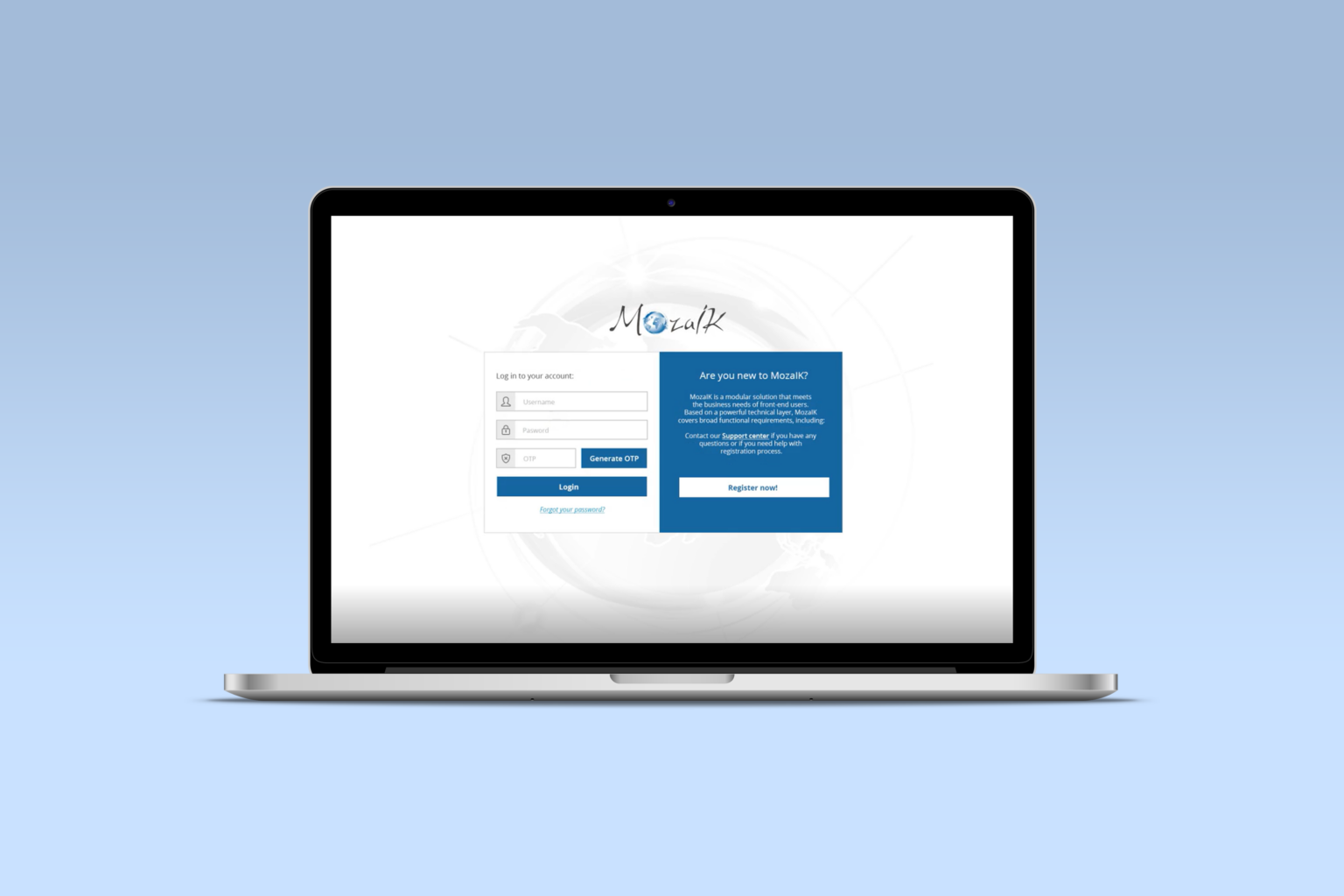 MozaIK platform interface